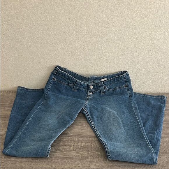 Vintage 90s Levi’s Ultra Low Rise Flare Denim Jeans - Picture 3 of 13